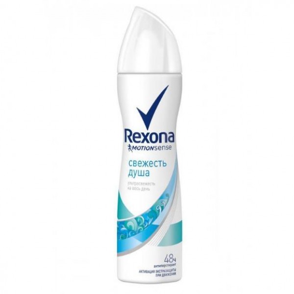 "Rexona" жіночий дезодорант-спрей, антипреспирант "Свіжість душу" 150мл.